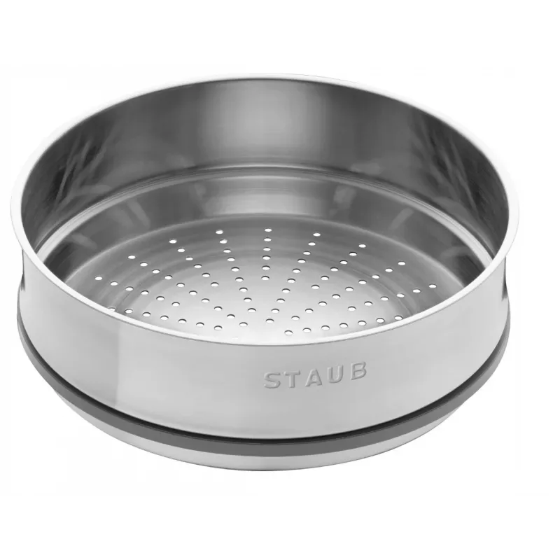 STAUB La Cocotte olla redonda de hierro fundido con inserto 40508-819-0 - 3,8 ltr. Graphit