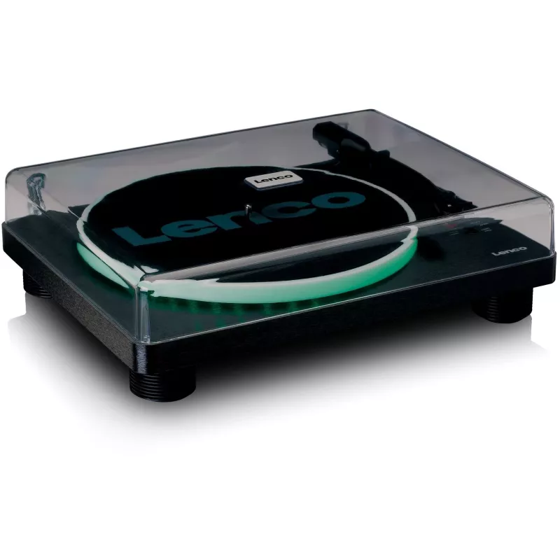 Lenco LS-50LED - Tocadiscos - 4 W (total) - Negro (A004784)