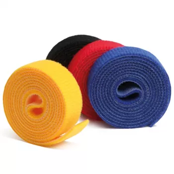 LABEL THE CABLE rollo de cinta de velcro de doble cara 4x 1 m - colores surtidos