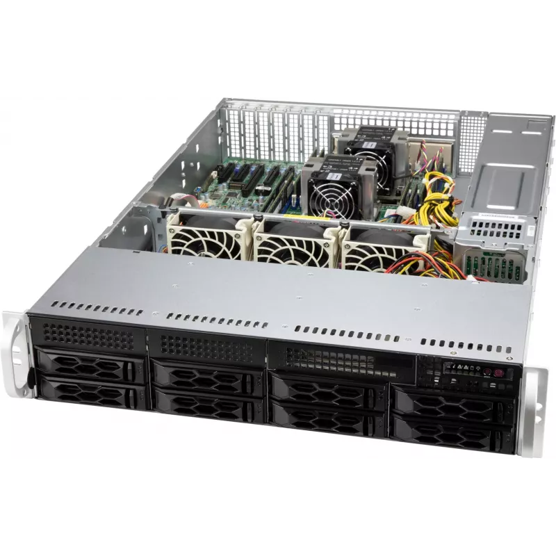 Supermicro CSE-LA25TQC-R609LP carcasa de rack negra 600 W