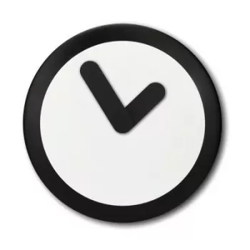 NeXtime Reloj 2615zw Focus, Ø25 cm, pared, blanco/negro