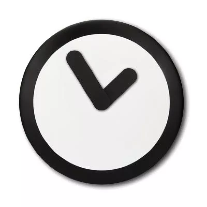 NeXtime Reloj 2615zw Focus, Ø25 cm, pared, blanco/negro