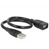 Cable USB DeLOCK 35cm USB 2.0 83498 negro