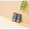 Funda para smartphone man and wood Galaxy Note 20 Denim negra – funda protectora estilo denim