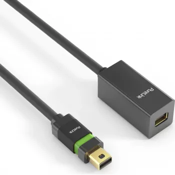 PureLink Ultimate Series - Cable alargador DisplayPort - Mini DisplayPort (M) con bloqueo a Mini DisplayPort (H) con bloqueo - DisplayPort 1,2 - 1,5m - Redondo, compatible con 4K 60 Hz