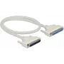 Cable serie DELOCK 86910 — D-Sub 37 polos a D-Sub 37 polos, beige, 0,5 m