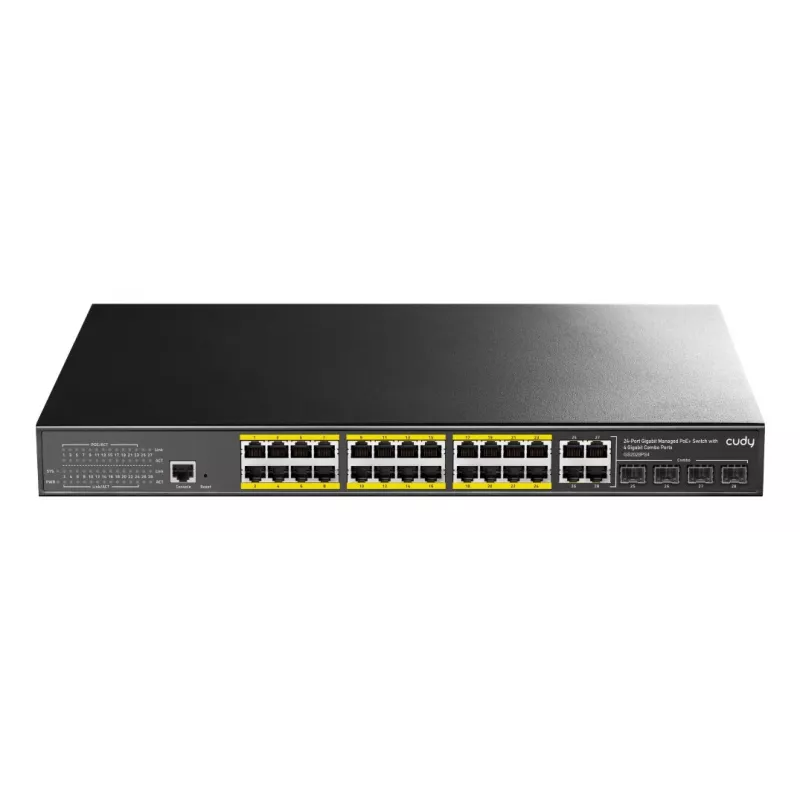 Switch gestionado Cudy GS2028PS4 L2 Gigabit Ethernet 24 puertos PoE