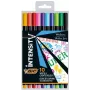 Rotuladores finos BIC INTENSITY FINE BCL multicolor, set 10 colores CEL1011727
