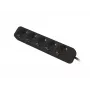 Alargador de corriente Lanberg PS0-05F-0300-BK 3m 5 tomas AC interior negro