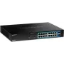 TRENDnet TPE-TG182 - Switch - 16 x 10/100/1000 (PoE+) + 2 x SFP - montaje en rack - PoE+ (240 W)