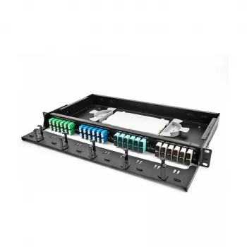 DeLOCK Fiber Optic Splice Cassette 24 fibers blanco gris blanco plástico 179x100x9mm