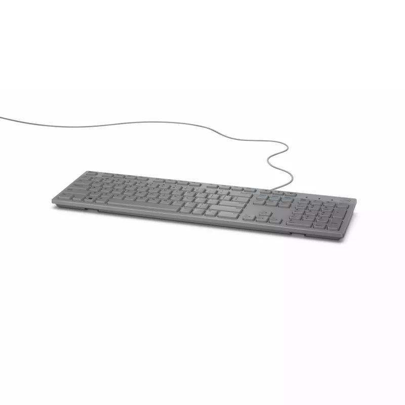 Dell teclado con cable - KB216 - US International (QWERTY) – Gris/ grabado LT