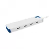 Hub USB-C Hyper HyperDrive Flex de 4 puertos, blanco/azul | HD5201BUGL