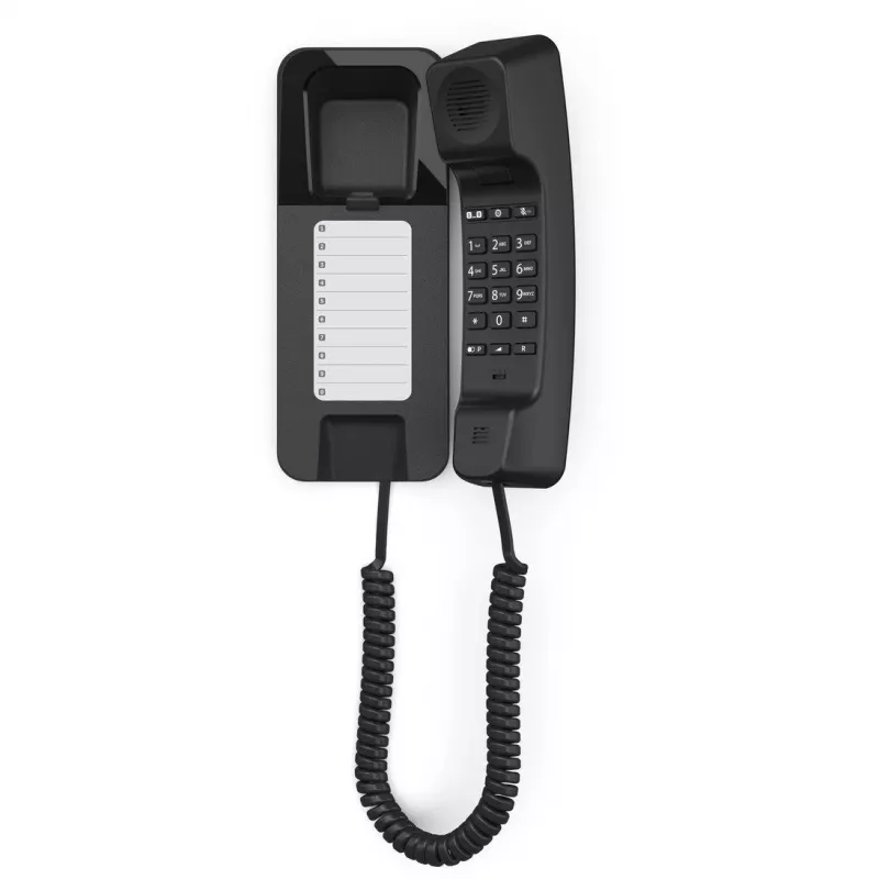 Teléfono analógico Gigaset DESK 200 Negro Terminal cableado 10 entradas