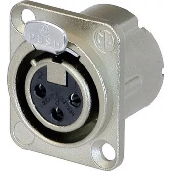 Accesorio de conectividad Neutrik NC3FD-LX plata