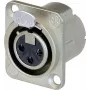 Accesorio de conectividad Neutrik NC3FD-LX plata