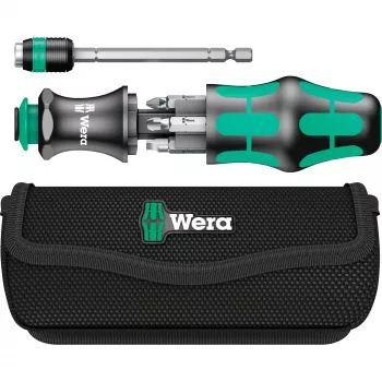 Wera Kraftform Kompakt 25 juego de destornillador con puntas, 7 uds., negro/verde