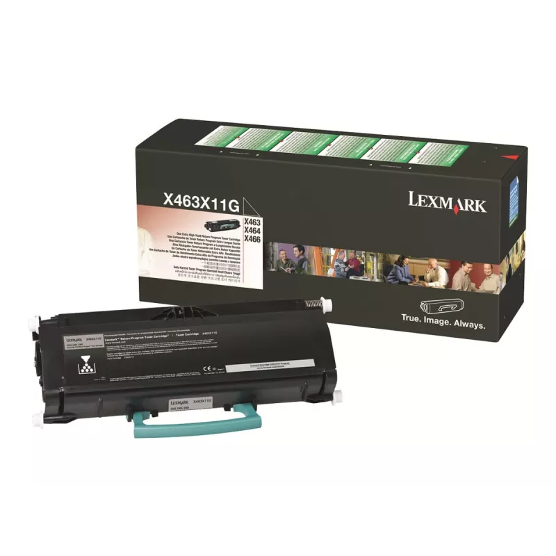 Lexmark X463X11G - tóner negro - para X463de, X464de, X466de, X466dte, X466dwe