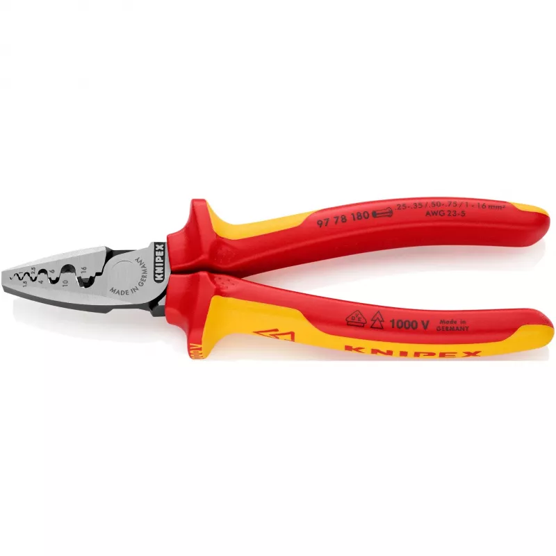 Alicate universal de crimpar Knipex 97 78 180