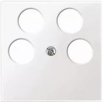 Placa de pared / Tapa de interruptor Merten 296519, blanco, termoplástico, 1 unidad