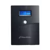 PowerWalker VI 3000 SCL FR SAI line-interactive, 3000 VA / 1800 W, 4 tomas de tipo E, LCD, USB