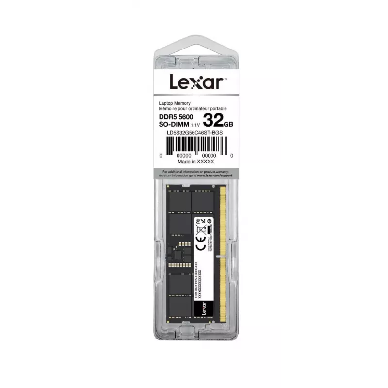 Memoria portátil 32GB DDR5-5600 SO/LD5S32G56C46ST-BGS LEXAR