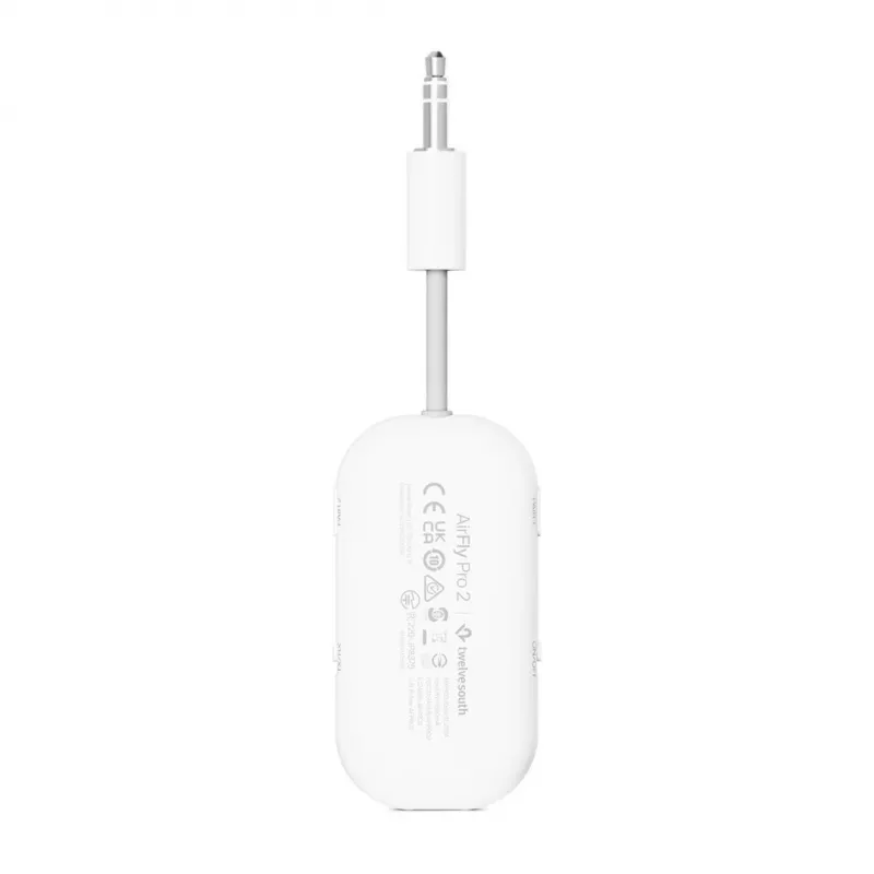 Twelve South AirFly Pro 2 adaptador de audio Bluetooth, blanco