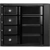 Caja externa SilverStone SST-FS304-12G de 3,5 pulgadas, 4 bahías – negra
