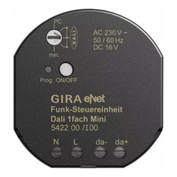 Unidad de control inalámbrica GIRA 542200 Mini DALI Gira eNet