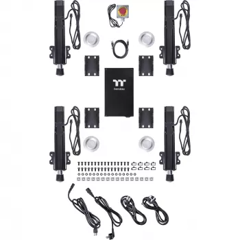 Sistema de movimiento GM5 3DOF GSC-GM5-MSASBB-22, base negra, para GR500 Racing Sim Rig y GF500 Flight Rig