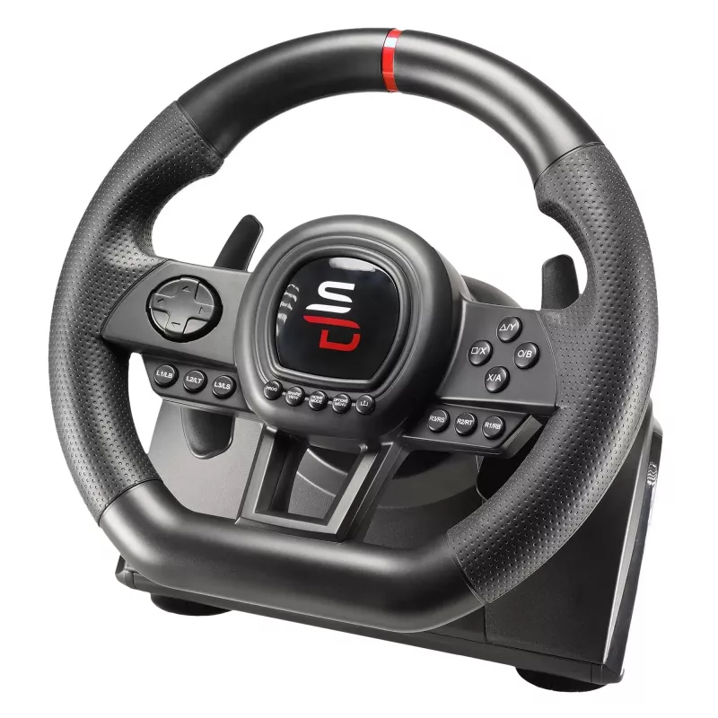 Volante + pedales + joystick Subsonic SA5658 negro USB para PlayStation 4 Xbox One