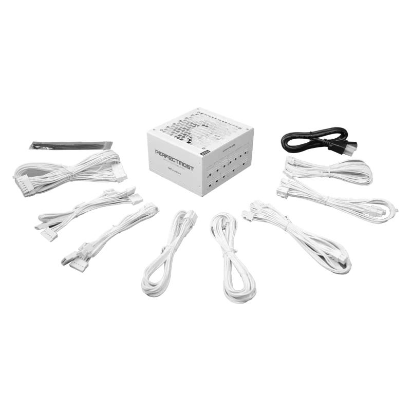 Fuente de alimentación DarkFlash PMT1050 blanca – fuente de alimentación ATX de sobremesa, PMT1050 blanca