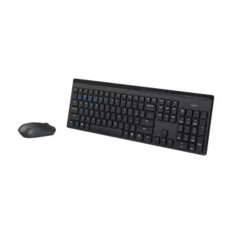 Rapoo 8110M kit de teclado y ratón inalámbricos multimodo, negro