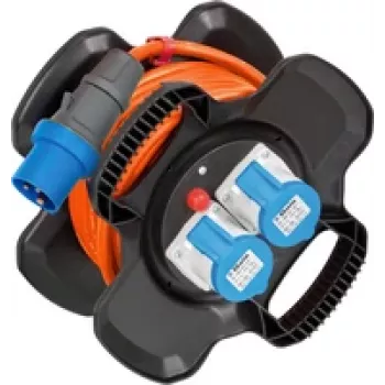 Alargador enrollable de goma Brennenstuhl CEE para camping/marítimo 10 m (1169730101)