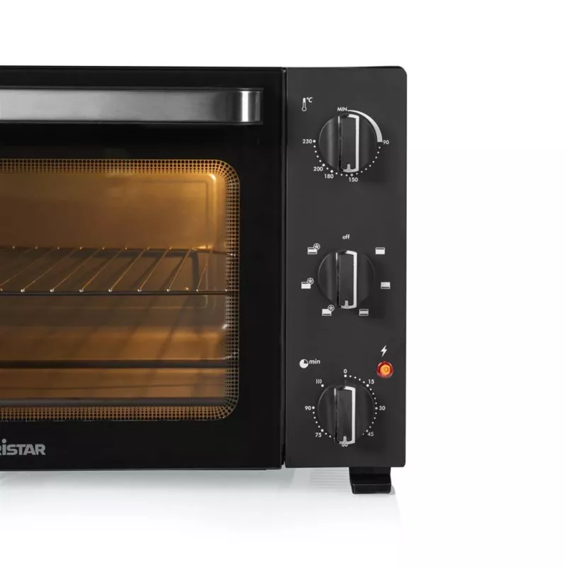 Mini horno Tristar OV-3660, capacidad 38 L, 1800 W, negro