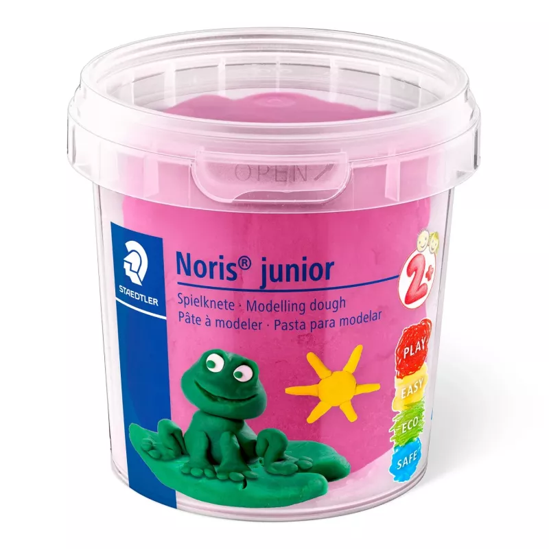 Pasta de modelar Staedtler 813F SLE — colores neón verde, naranja, rosa, amarillo, 1 unidad