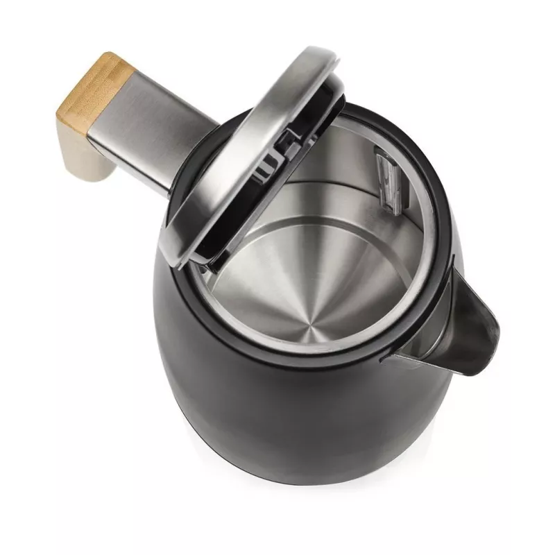 Hervidor de agua Princess 1,7 L 3000 W, carcasa de acero inoxidable, inalámbrico, beige/negro