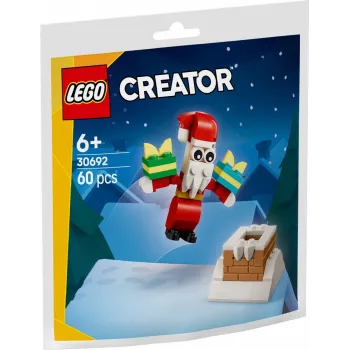 Juguete de construcción LEGO Santa's Chimney Polybag 30692 – mini set navideño de construcción