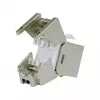 Jack Keystone Cat.6A blindado extraplano, EQUIP 767223, sin herramientas, RJ-45, plano, plata, 8 uds.