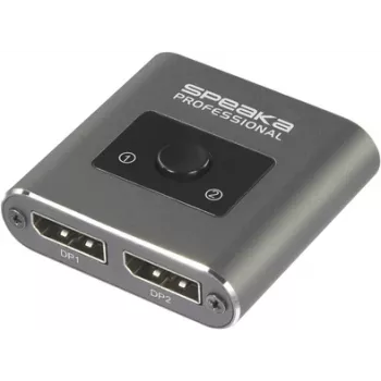 Conmutador DisplayPort SpeaKa Professional SP-BDS-250 2 puertos UHD 8K @ 60 Hz, UHD 4K @ 120 Hz (SP-10468588)