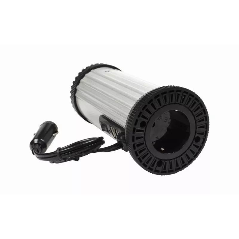 Adaptador/convertidor de corriente Gembird EG-PWC150-01 Coche 150 W Negro, Gris