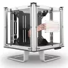 Caja cubo sin ventilador Streacom DB4 + fuente de alimentación Nano 120 W - plateado