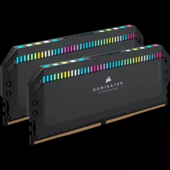 DIMM 32 GB DDR5-6400 (2x 16 GB) Dual-Kit, memoria RAM negra, CMT32GX5M2B6400C32, Dominator Platinum, INTEL XMP