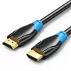 Cable HDMI Vention AACBN 15 m, HDMI Type-A a Type-A, HDMI 2.0, 18 Gbit/s, ARC, contactos dorados, negro