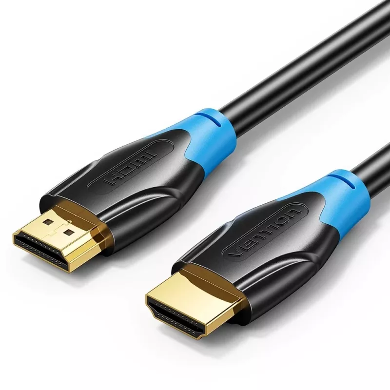 Cable HDMI Vention AACBN 15 m, HDMI Type-A a Type-A, HDMI 2.0, 18 Gbit/s, ARC, contactos dorados, negro