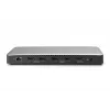 Digitus DA-70918 estación de acoplamiento USB-C, 13 puertos, 3x HDMI, 2x DP, 4x USB-A, 1x USB-C, RJ-45 1GbE, SD, audio, 150 W