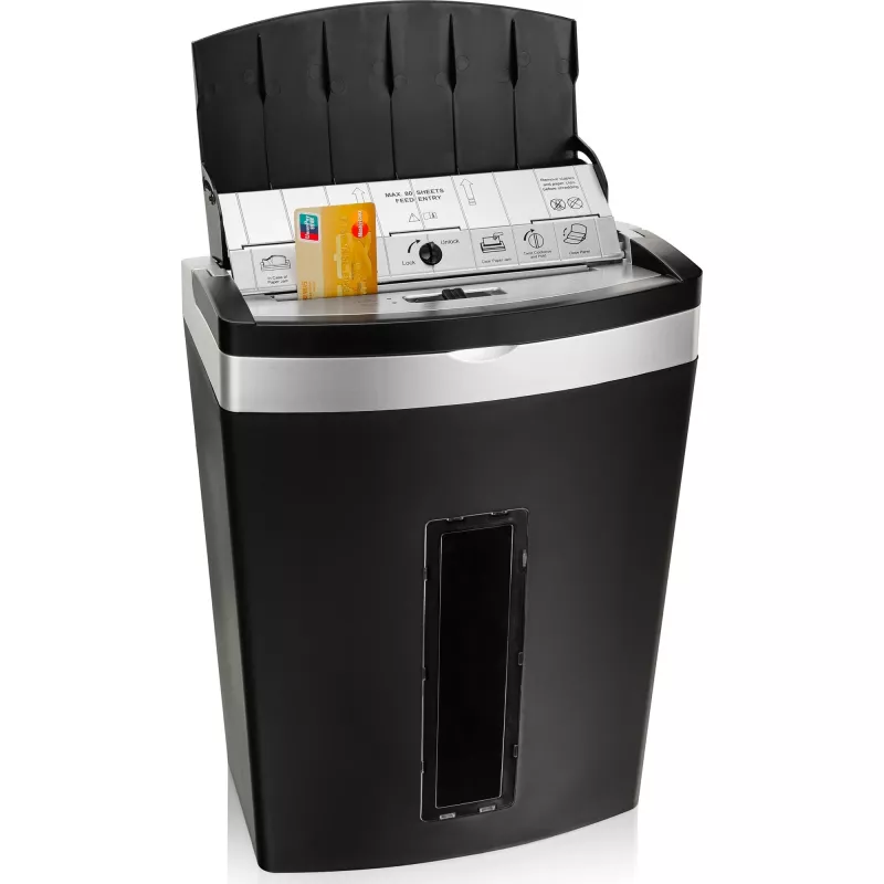 Destructora de documentos Peach PS600-10 Triturado microcorte 63 dB Negro, Plata