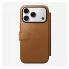Funda tipo folio Nomad Modern Leather Folio para iPhone 17 Pro, cuero + aluminio, 6,3