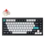 Teclado mecánico Keychron Q1 Max — USB + RF inalámbrico + Bluetooth, QWERTY nórdico, negro, RGB