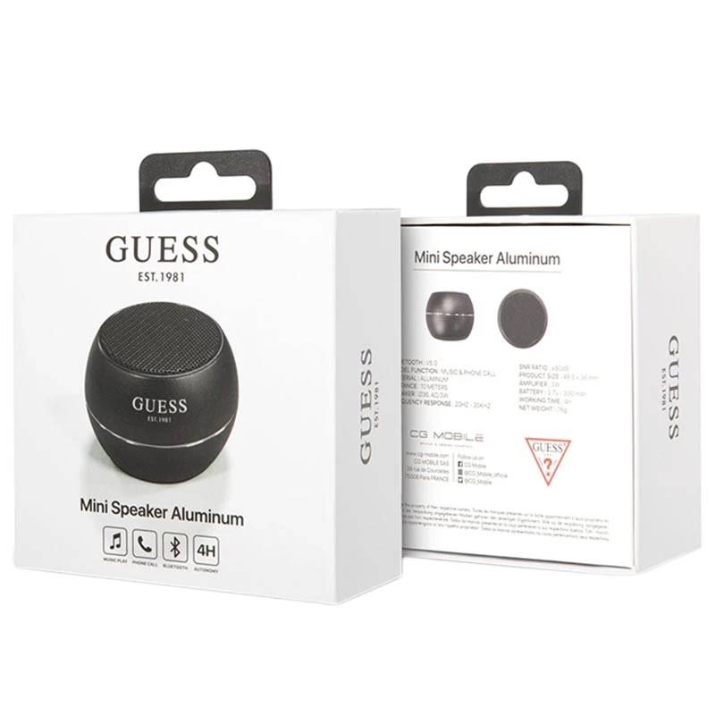 Altavoz portátil Guess Mini Bluetooth 3 W negro
